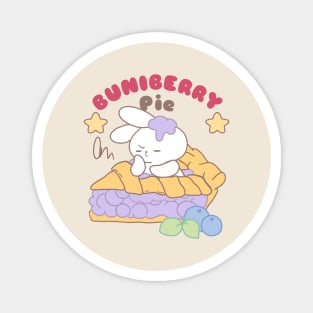 Cute rabbit in Buniberry Pie cute dessert Magnet